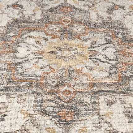 Vintage vloerkleden - Dutchbone vloerkleed Amory Grey/Brick - Vloerkledenloods