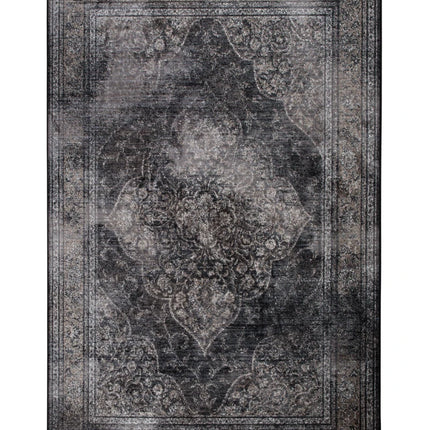 Vintage vloerkleden - Dutchbone vloerkleed Rugged Dark - Vloerkledenloods
