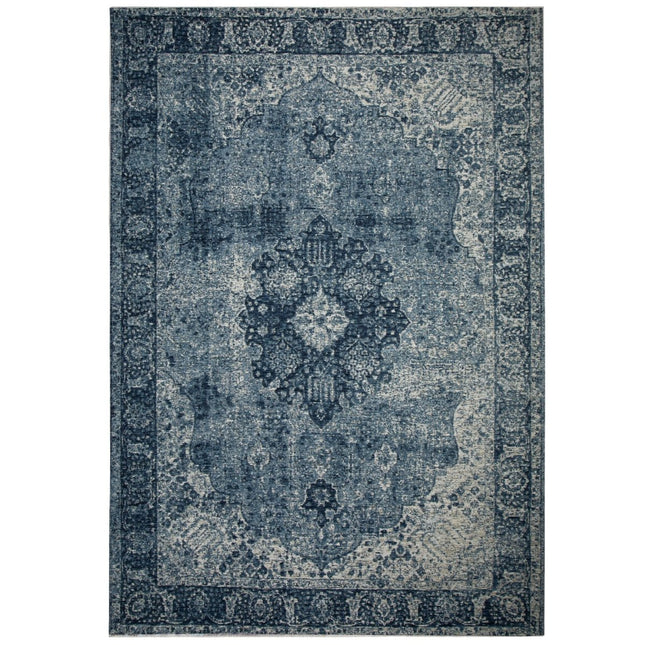 Vintage vloerkleden - Flair Rugs vloerkleed Antique Traditional Blauw - Vloerkledenloods