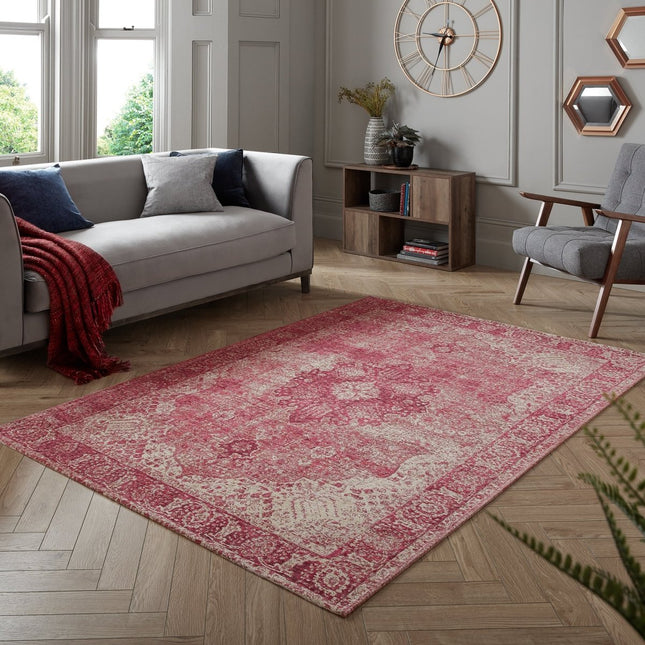 Vintage vloerkleden - Flair Rugs vloerkleed Antique Traditional Roze - Vloerkledenloods