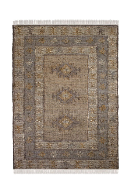 Vintage vloerkleden - Flair Rugs vloerkleed Avena Vintage Naturel - Vloerkledenloods