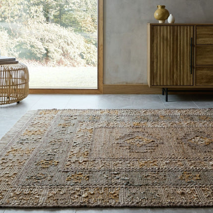 Vintage vloerkleden - Flair Rugs vloerkleed Avena Vintage Naturel - Vloerkledenloods