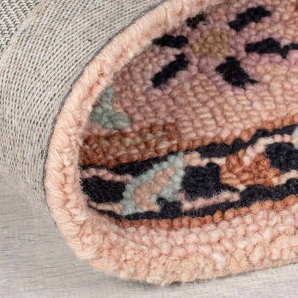 Vintage vloerkleden - Flair Rugs vloerkleed Blossom Traditional Roze Zwart - Vloerkledenloods