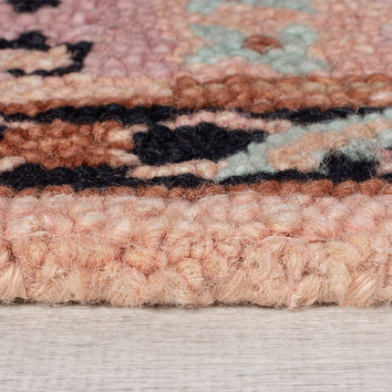 Vintage vloerkleden - Flair Rugs vloerkleed Blossom Traditional Roze Zwart - Vloerkledenloods