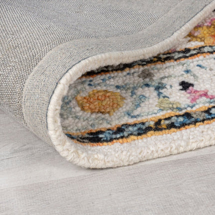 Vintage vloerkleden - Flair Rugs vloerkleed Dahlia Geel Multi - Vloerkledenloods