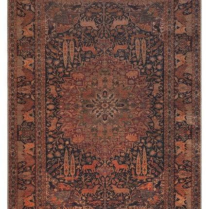 Vintage vloerkleden - Flair Rugs vloerkleed Nico Global Rood - Vloerkledenloods
