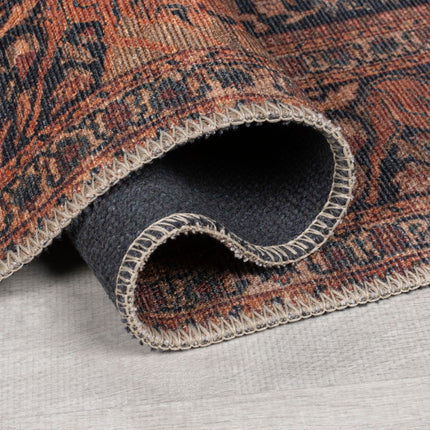 Vintage vloerkleden - Flair Rugs vloerkleed Nico Global Rood - Vloerkledenloods