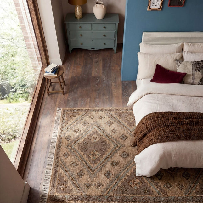 Vintage vloerkleden - Flair Rugs vloerkleed Orin Vintage Naturel - Vloerkledenloods