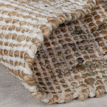 Vintage vloerkleden - Flair Rugs vloerkleed Selena Jute Traditional Groen - Vloerkledenloods
