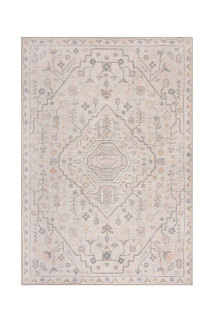 Vintage vloerkleden - Flair Rugs vloerkleed Teo Traditional Naturel - Vloerkledenloods