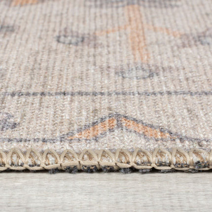 Vintage vloerkleden - Flair Rugs vloerkleed Teo Traditional Naturel - Vloerkledenloods
