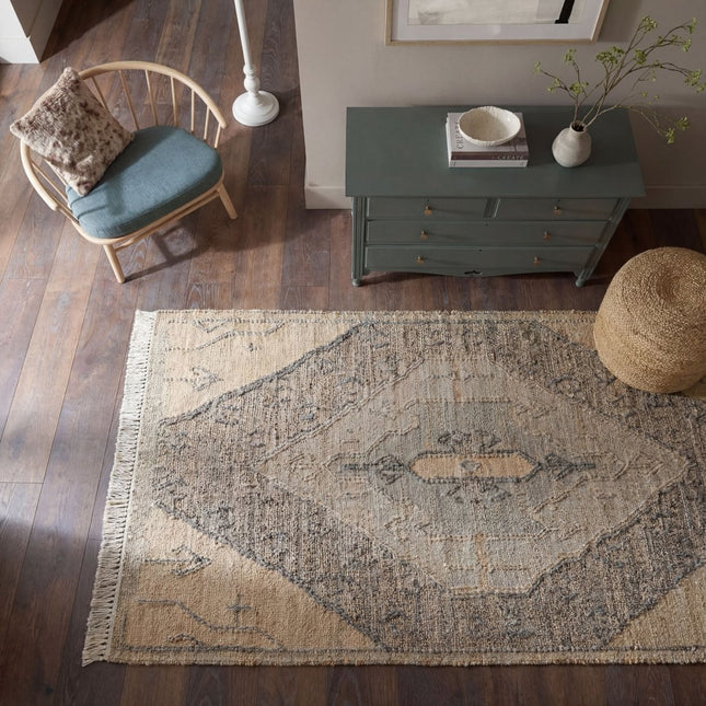 Vintage vloerkleden - Flair Rugs vloerkleed Tierra Vintage Naturel - Vloerkledenloods