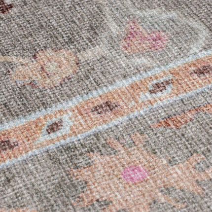 Vintage vloerkleden - Flair Rugs vloerkleed Una Floral Washable Groen - Vloerkledenloods