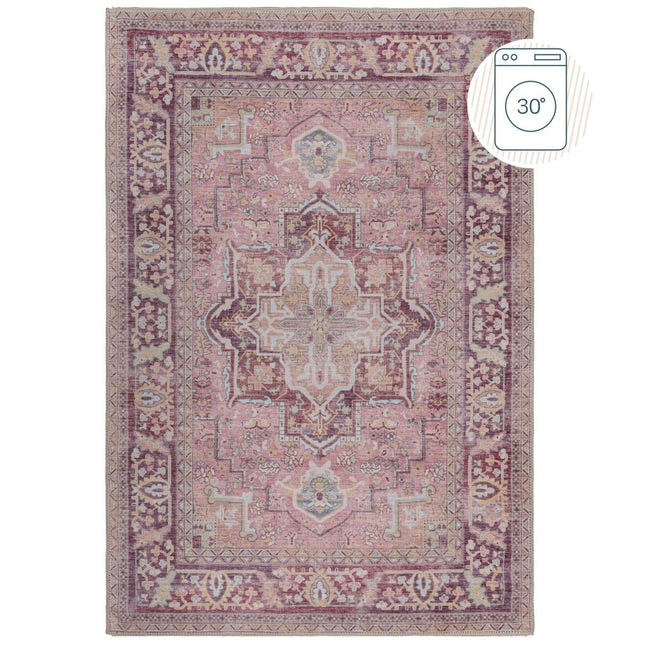 Vintage vloerkleden - Flair Rugs vloerkleed Windsor Traditional Roze - Vloerkledenloods
