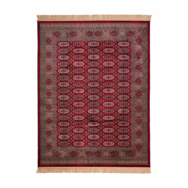 Vintage vloerkleden - Vintage Perzisch vloerkleed Boshra Rood met franjes - Vloerkledenloods