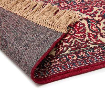 Vintage vloerkleden - Vintage Perzisch vloerkleed Napura Rood met franjes - Vloerkledenloods