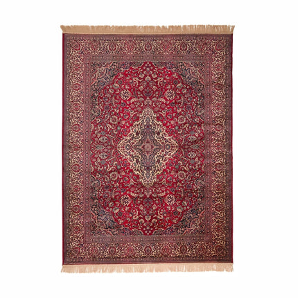 Vintage vloerkleden - Vintage Perzisch vloerkleed Napura Rood met franjes - Vloerkledenloods