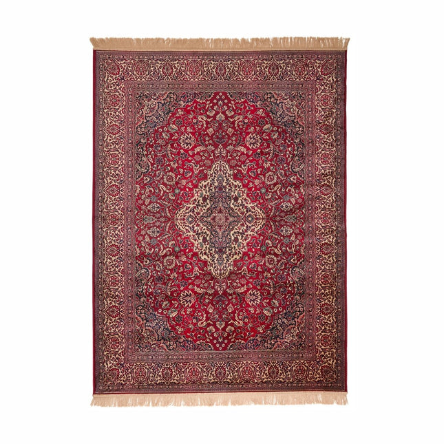 Vintage vloerkleden - Vintage Perzisch vloerkleed Napura Rood met franjes - Vloerkledenloods