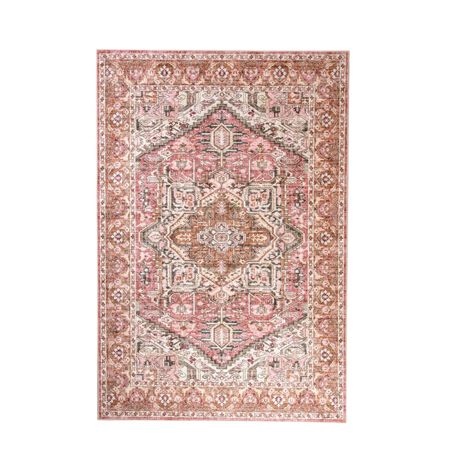 Vintage vloerkleden - Vintage vloerkleed Evora Roze - Vloerkledenloods