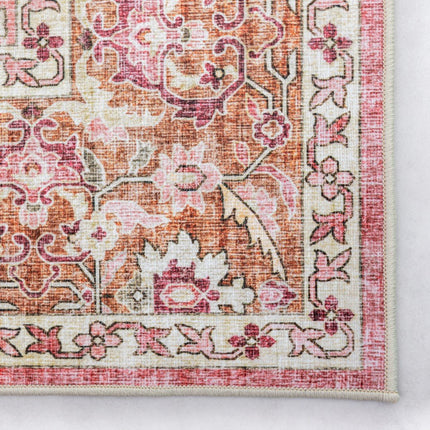 Vintage vloerkleden - Vintage vloerkleed Evora Roze - Vloerkledenloods