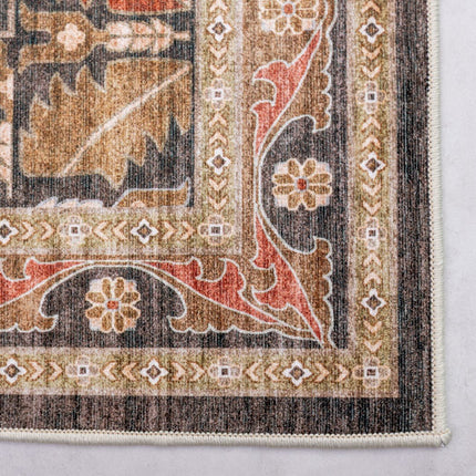 Vintage vloerkleden - Vintage vloerkleed Medina Espresso/Bruin - Vloerkledenloods