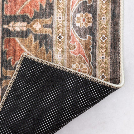 Vintage vloerkleden - Vintage vloerkleed Medina Espresso/Bruin - Vloerkledenloods