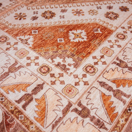 Vintage vloerkleden - Vintage vloerkleed Medina Roest/Oranje - Vloerkledenloods