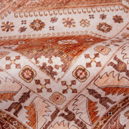 Vintage vloerkleden - Vintage vloerkleed Medina Roest/Oranje - Vloerkledenloods