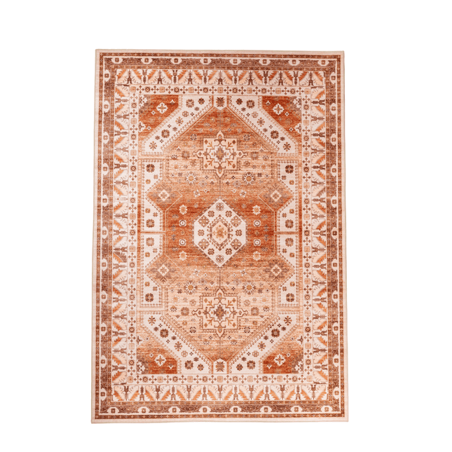 Vintage vloerkleden - Vintage vloerkleed Medina Roest/Oranje - Vloerkledenloods