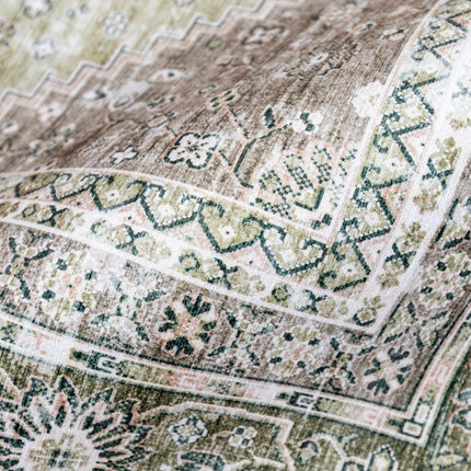 Vintage vloerkleden - Vintage vloerkleed Nomad Groen - Vloerkledenloods