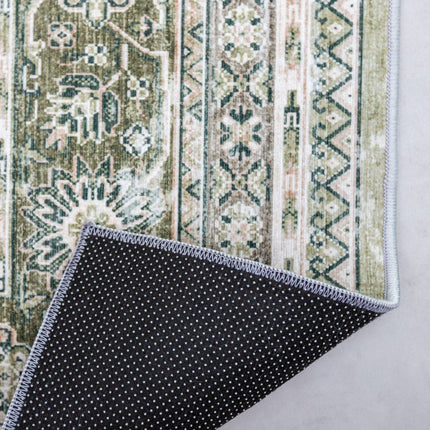 Vintage vloerkleden - Vintage vloerkleed Nomad Groen - Vloerkledenloods