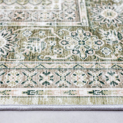 Vintage vloerkleden - Vintage vloerkleed Nomad Groen - Vloerkledenloods