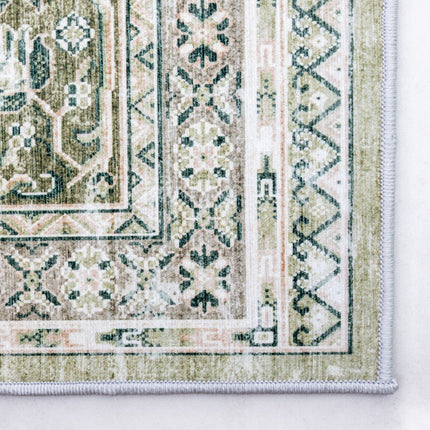 Vintage vloerkleden - Vintage vloerkleed Nomad Groen - Vloerkledenloods