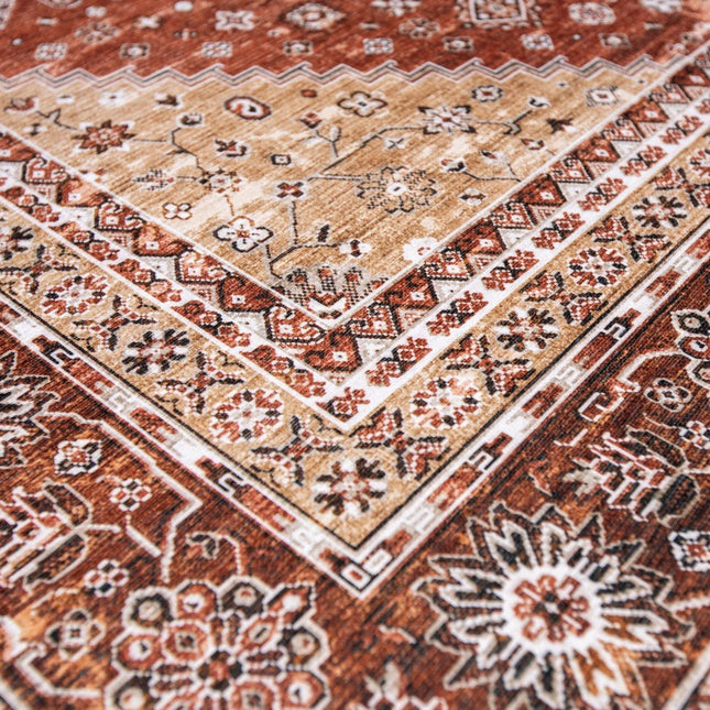 Vintage vloerkleden - Vintage vloerkleed Nomad Roest/Bruin - Vloerkledenloods