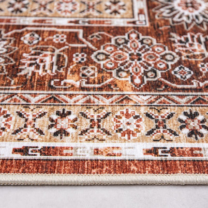 Vintage vloerkleden - Vintage vloerkleed Nomad Roest/Bruin - Vloerkledenloods