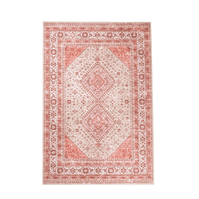 Vintage vloerkleden - Vintage vloerkleed Nomad Roze/Rood - Vloerkledenloods