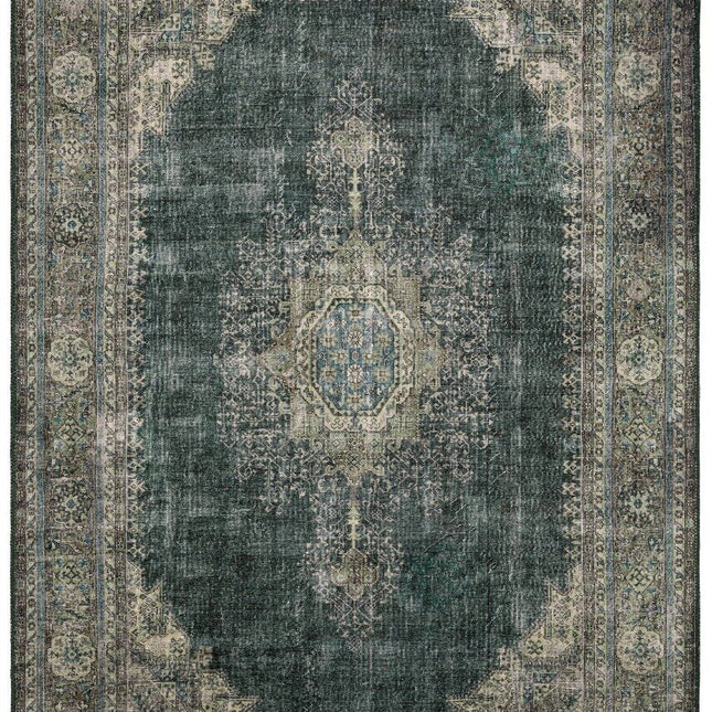 Vintage vloerkleden - Vintage vloerkleed Shirak Dark Green Interieur05 - Vloerkledenloods