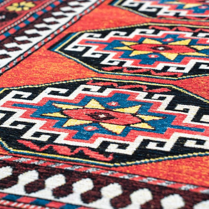 Vintage vloerkleden - Vloerkleed Antalia Red Mix 9844 - Louis de Poortere - Vloerkledenloods