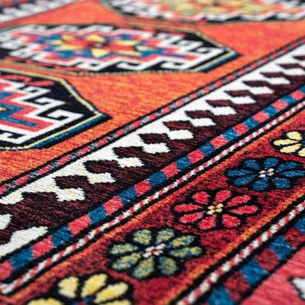 Vintage vloerkleden - Vloerkleed Antalia Red Mix 9844 - Louis de Poortere - Vloerkledenloods