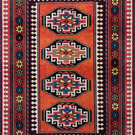Vintage vloerkleden - Vloerkleed Antalia Red Mix 9844 - Louis de Poortere - Vloerkledenloods