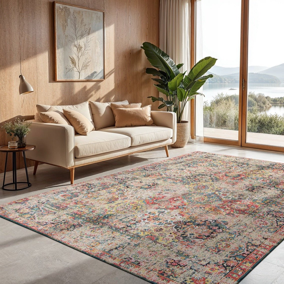 Interiyou vloerkleed woonkamer vintage Gent - 140x200 cm Interiyou vloerkleed woonkamer vintage Gent - 140x200 cm