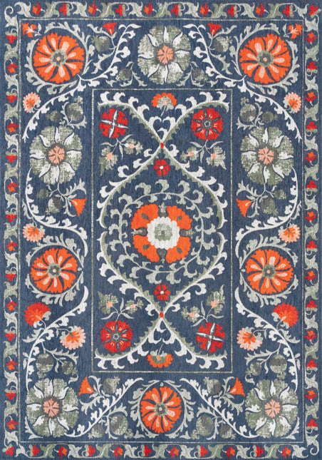 Vintage vloerkleden - Vloerkleed Suzani Nordic 9730 - Louis De Poortere - Vloerkledenloods