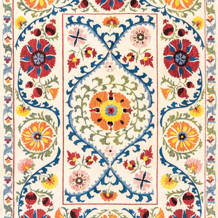 Vintage vloerkleden - Vloerkleed Suzani Origine 9728 - Louis De Poortere - Vloerkledenloods