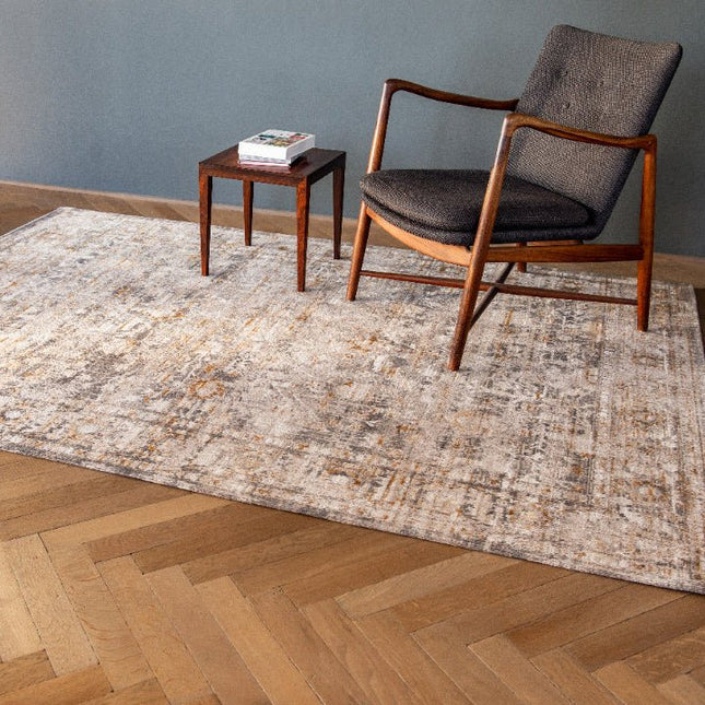 Vintage vloerkleden - Vloerkleed Ushak Suleiman Grey 8884 - Louis De Poortere - Vloerkledenloods
