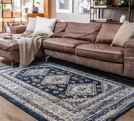 Vintage Vloerkleed Aila Blauw - Vloerkledenloods