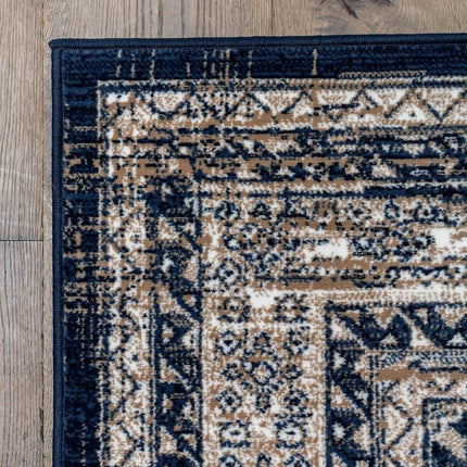Vintage Vloerkleed Aila Blauw - Vloerkledenloods