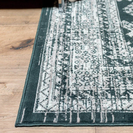 Vintage Vloerkleed Aila Groen - Vloerkledenloods