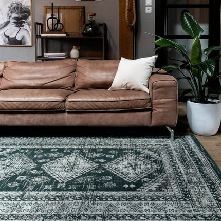 Vintage Vloerkleed Aila Groen - Vloerkledenloods