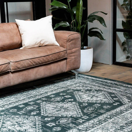 Vintage Vloerkleed Aila Groen - Vloerkledenloods
