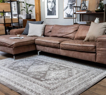 Vintage Vloerkleed Aila Taupe - Vloerkledenloods